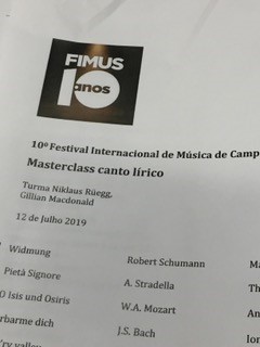 Masterclasses FIMUS Campina Grande, Brasilien 2019